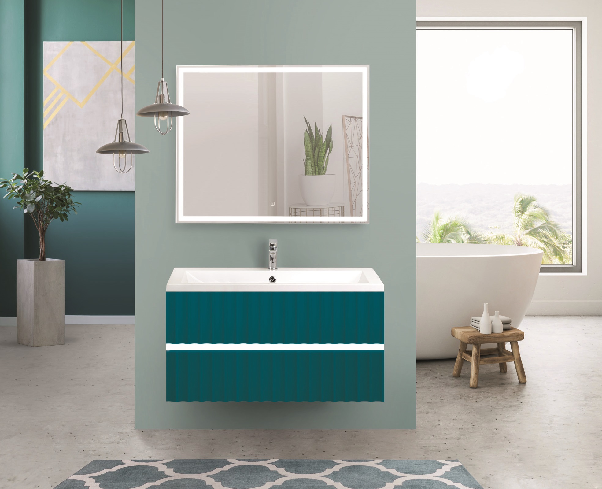 картинка Мебель для ванной AM-ELEGANT-800-2C-SO от магазина сантехники santrap.ru